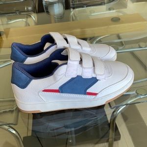 White Velcro Boys Sneakers